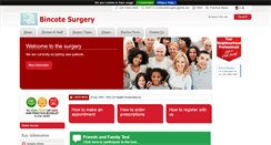 Desktop Screenshot of bincotesurgery.co.uk